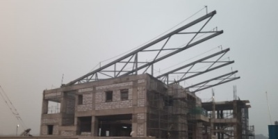Completion of GGG roof truss erection at GGG
